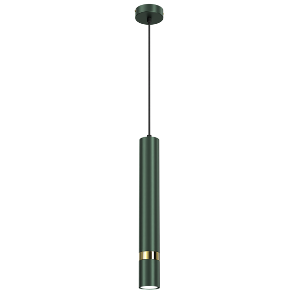 Lampa wisząca JOKER zielony-złoty metal GU10 90 cm 1071969