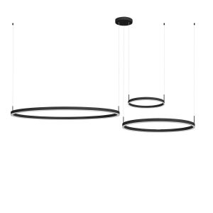 Lampa wisząca Jolieta czarno-biała LED 3x102W Odcienie bieli 9900lm IdeaLED 836056 Lampa wisząca Jolieta czarno-biała LED 3x102W Odcienie bieli 9900lm IdeaLED 836056