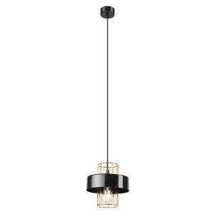 Lampa wisząca Joy metalowa czarno-złota 119995 Lampa wisząca Joy metalowa czarno-złota 119995