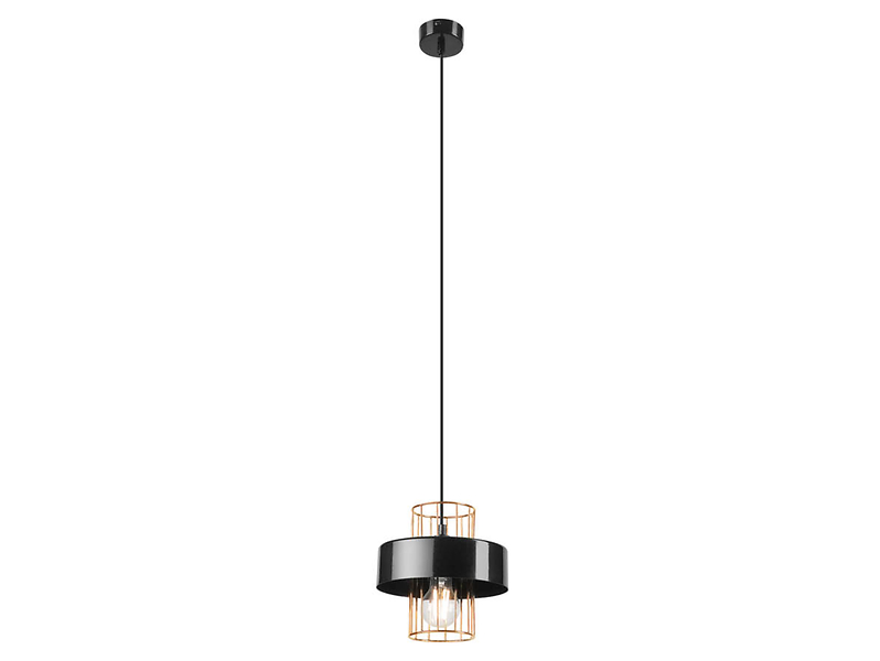 Lampa wisząca Joy metalowa czarno-złota 119995