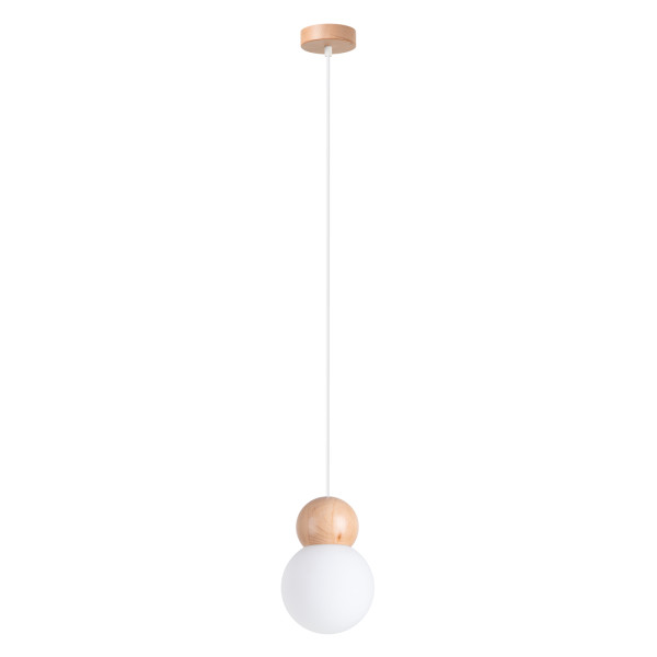 Lampa wisząca KALEVI biało-brązowa 1xG9x8W wym:124x11x11cm IP20 Pure Lume 1019252