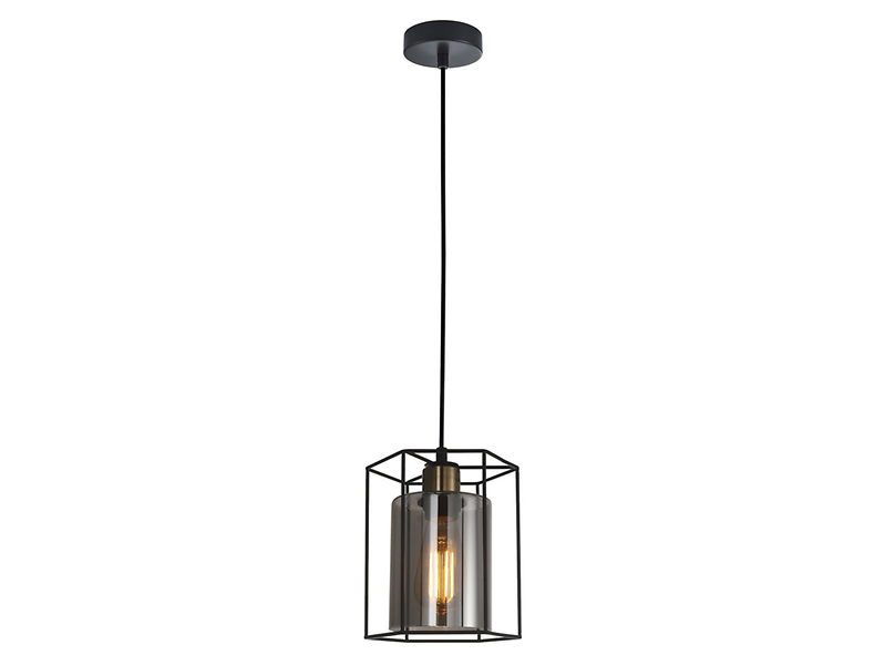 Lampa wisząca Kalula stalowa czarna 43867