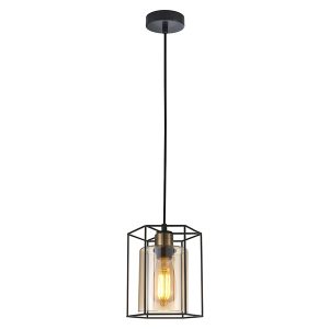 Lampa wisząca Kalula stalowa czarna 43866 Lampa wisząca Kalula stalowa czarna 43866