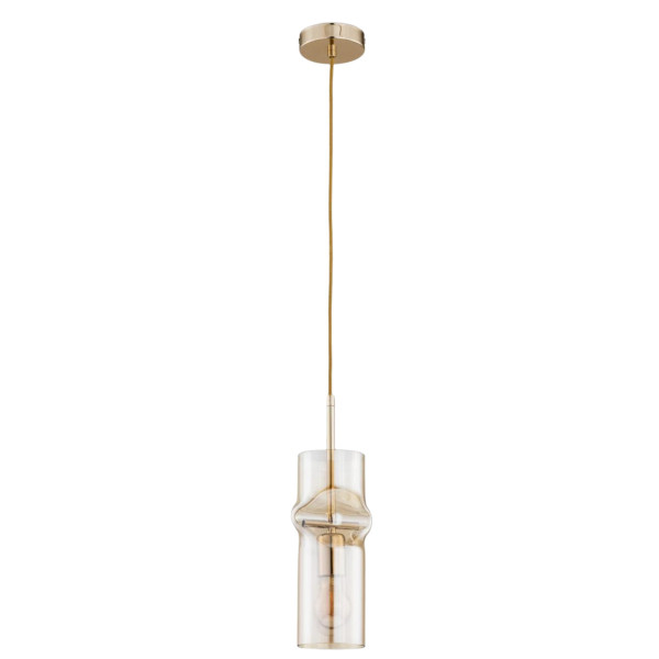 Lampa wisząca Kapris złota 1xE27x60W wym:90x13x13cm IP20 Alfa 984829