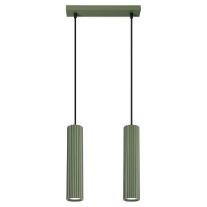 Lampa wisząca Karbon 2-punktowa aluminiowa zielona 439248 Lampa wisząca Karbon 2-punktowa aluminiowa zielona 439248