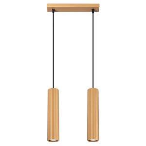 Lampa wisząca Karbon 2-punktowa aluminiowa złota 439191 Lampa wisząca Karbon 2-punktowa aluminiowa złota 439191