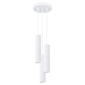 Lampa wisząca Karbon 3-punktowa aluminiowa 108 cm biała 439173 Lampa wisząca Karbon 3-punktowa aluminiowa 108 cm biała 439173