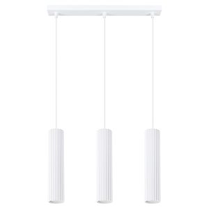 Lampa wisząca Karbon 3-punktowa aluminiowa 98 cm biała 439174 Lampa wisząca Karbon 3-punktowa aluminiowa 98 cm biała 439174