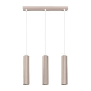 Lampa wisząca KARBON 3L taupe ryflowana 765255 Lampa wisząca KARBON 3L taupe ryflowana 765255