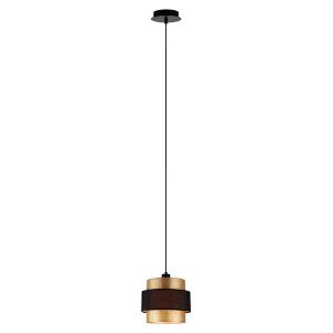 Lampa wisząca Kasja metalowa czarno-złota 246665 Lampa wisząca Kasja metalowa czarno-złota 246665