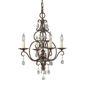 Lampa wisząca kawowy Chateau 4xE14x60W wym: 219,1×42,2×42,2 cm Feiss 849347 Lampa wisząca kawowy Chateau 4xE14x60W wym: 219,1×42,2×42,2 cm Feiss 849347
