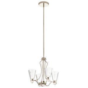 Lampa wisząca Kayva polerowany nikiel LED 1x24W 3000K 1625lm Quintiesse 849754 Lampa wisząca Kayva polerowany nikiel LED 1x24W 3000K 1625lm Quintiesse 849754