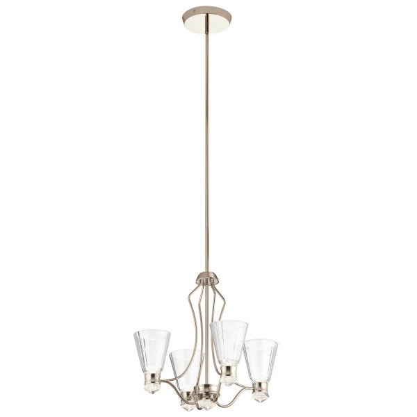 Lampa wisząca Kayva polerowany nikiel LED 1x24W 3000K 1625lm Quintiesse 849754