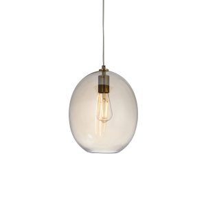 Lampa wisząca KELDA OVAL satynowa mosiężna 1xE27x20W IP20 Endon 1027220 Lampa wisząca KELDA OVAL satynowa mosiężna 1xE27x20W IP20 Endon 1027220