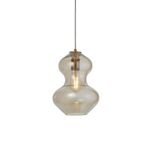 Lampa wisząca KELDA SHAPED satynowa mosiężna 1xE27x20W IP20 Endon 1025706 Lampa wisząca KELDA SHAPED satynowa mosiężna 1xE27x20W IP20 Endon 1025706