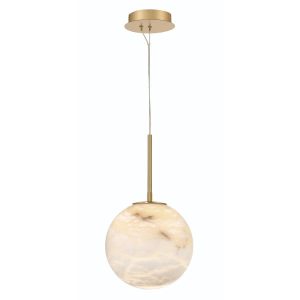 Lampa wisząca KEPLER szczotkowany złoto-biała LED 1x15W 1115lm Quintiesse 836261 Lampa wisząca KEPLER szczotkowany złoto-biała LED 1x15W 1115lm Quintiesse 836261