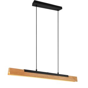 Lampa wisząca KERALA janse drewno-czarna LED 1x25W Ciepła biel 3000lm Trio 855980 Lampa wisząca KERALA janse drewno-czarna LED 1x25W Ciepła biel 3000lm Trio 855980