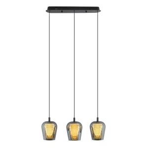 Lampa Wisząca Keso 3xLED czarna PL0141-3 542723 Lampa Wisząca Keso 3xLED czarna PL0141-3 542723