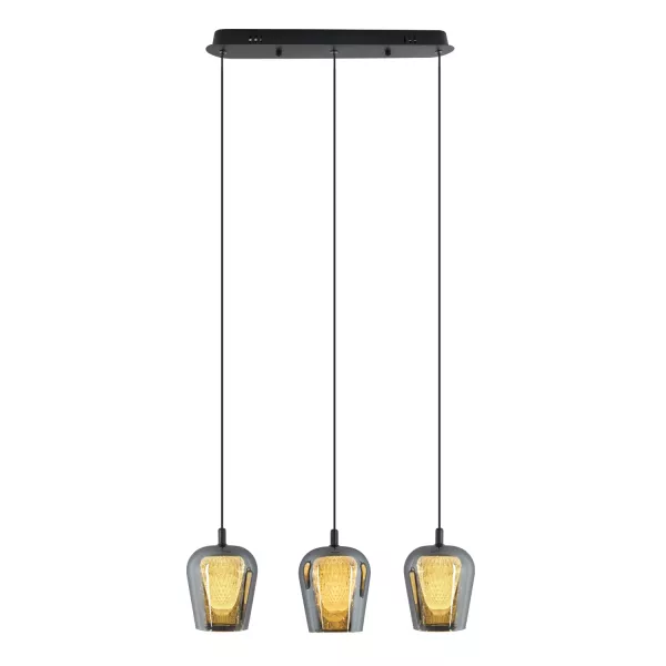 Lampa Wisząca Keso 3xLED czarna PL0141-3 542723