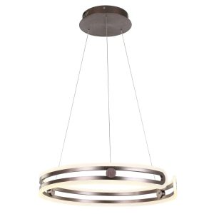 Lampa wisząca Kiara kawowo-biała LED 1x80W Ciepła biel 4830lm Italux 854261 Lampa wisząca Kiara kawowo-biała LED 1x80W Ciepła biel 4830lm Italux 854261