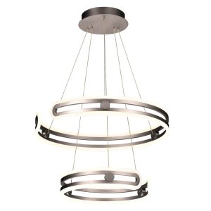 Lampa wisząca Kiara kawowo-biała LED 2x120W Ciepła biel 5180lm Italux 854548 Lampa wisząca Kiara kawowo-biała LED 2x120W Ciepła biel 5180lm Italux 854548