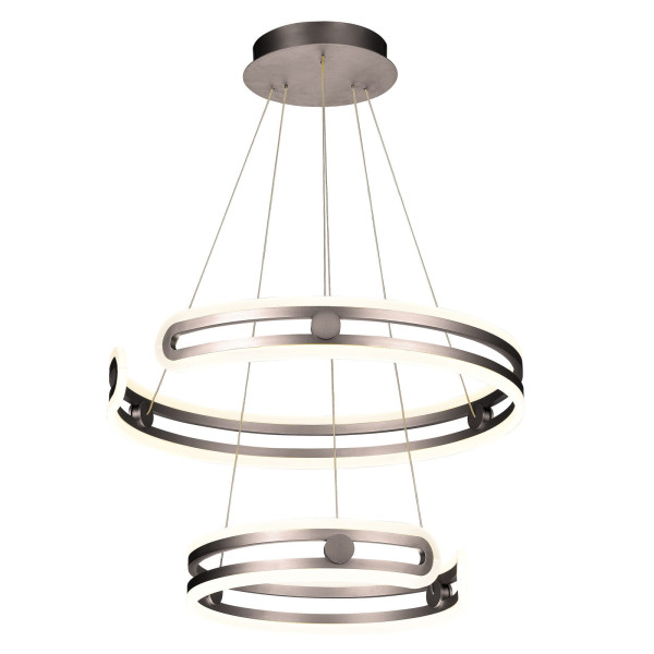 Lampa wisząca Kiara kawowo-biała LED 2x120W Ciepła biel 5180lm Italux 854548