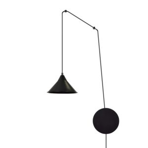 Lampa Wisząca Kinkiet Do Gniazdka Abramo 1 Black 752710