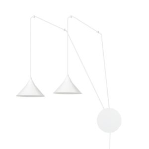 Lampa Wisząca Kinkiet Do Gniazdka Abramo 2 White 752722