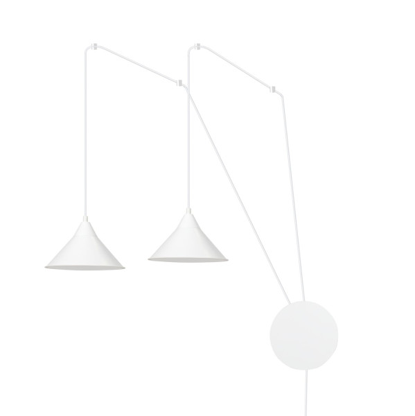 Lampa Wisząca Kinkiet Do Gniazdka Abramo 2 White 752722