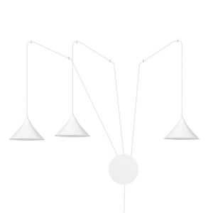 Lampa Wisząca Kinkiet Do Gniazdka Abramo 3 White 752689
