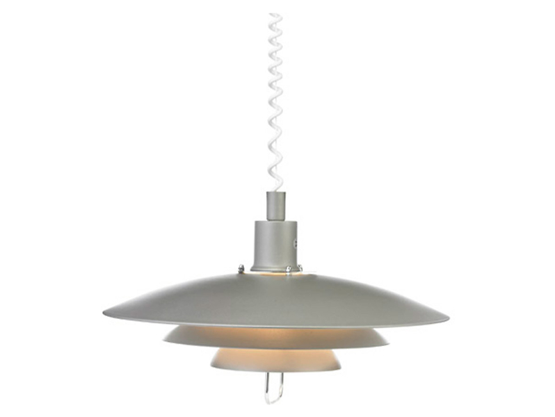 Lampa wisząca Kirkenes metalowa szara 62503