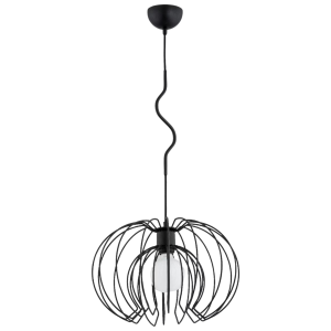 Lampa wisząca KIWI czarna 1xE27x60W wym:90x36x36cm IP20 Alfa 988620