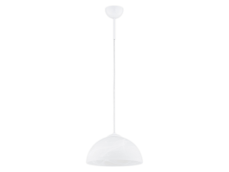 Lampa wisząca Klara 80 cm szklana biała 670383