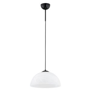 Lampa wisząca Klara 80 cm szklana biało-czarna 670384