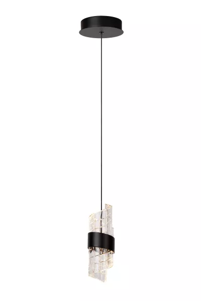 Lampa wisząca KLIGANDE czarna LED 1x7W Ciepła biel 680lm Lucide 850296