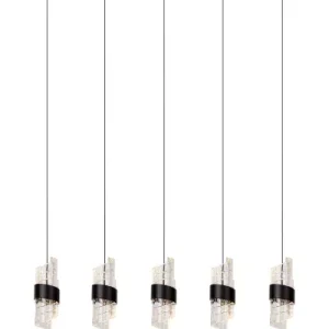 Lampa wisząca KLIGANDE czarna LED 3x7W Ciepła biel 720lm Lucide 850459