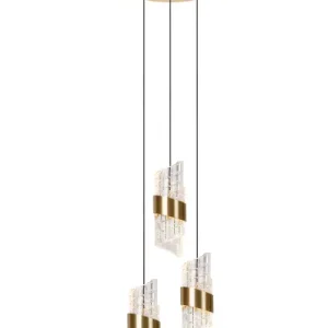 Lampa wisząca KLIGANDE złoto-odcienie złota LED 3x7W 2700K 720lm Lucide 850428