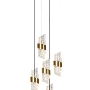 Lampa wisząca KLIGANDE złoto-odcienie złota LED 5x7W 2700K 720lm Lucide 850271