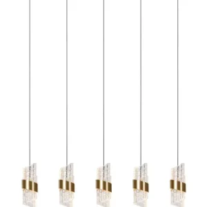 Lampa wisząca KLIGANDE złoto-odcienie złota LED 5x7W 2700K 720lm Lucide 850258