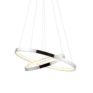 Lampa wisząca KLINE chromowana LED 28W biały ciepły 1400lm IP20 Endon 1030094