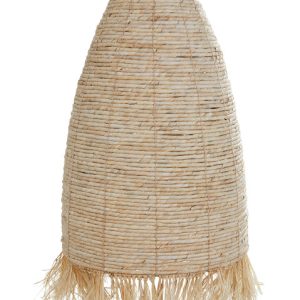 Lampa wisząca klosz z liści kukurydzy naturalna 305791
