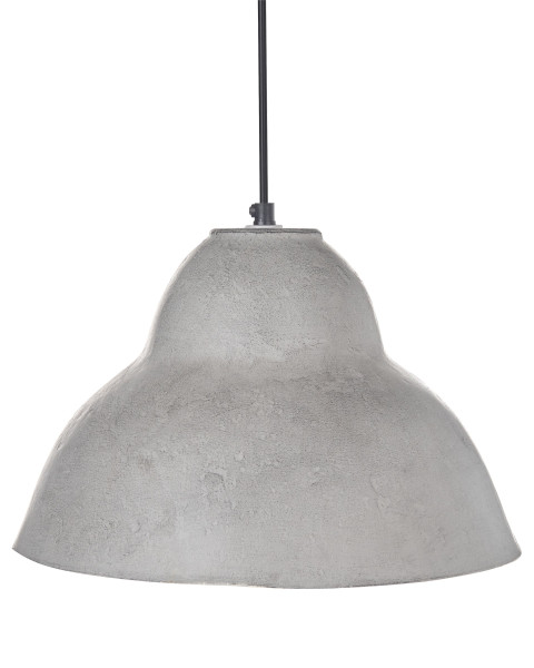 Lampa wisząca klosz z papier mache szara 804266
