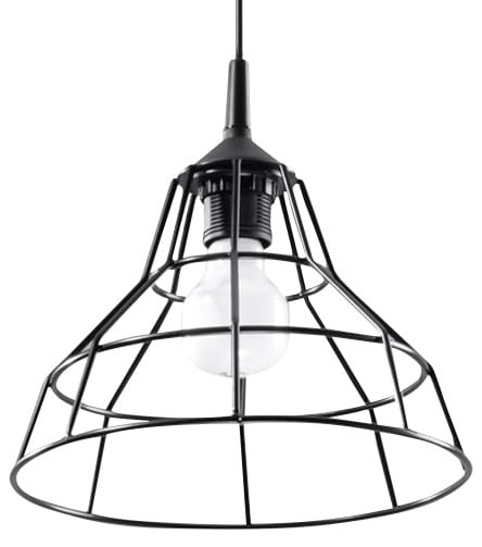 Lampa wisząca KORINA czarna 1xE27x60W wym:80x25x25cm IP20 Pure Lume 1026804