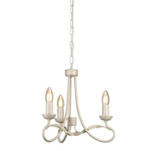 Lampa wisząca kość słoniowa-złota patyna Olivia 3xE14x60W Elstead 847967