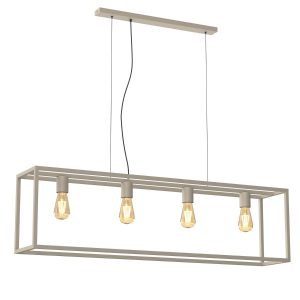 Lampa wisząca kremowa Frame 4xE27x15W wym: 120x122x23 cm Luminex 847313 Lampa wisząca kremowa Frame 4xE27x15W wym: 120x122x23 cm Luminex 847313