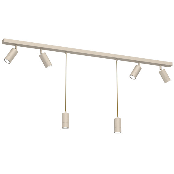 Lampa wisząca kremowa Link 6xGU10x8W wym: 110x150x6 cm Luminex 845699