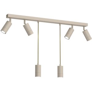 Lampa wisząca kremowa Link 6xGU10x8W wym: 110x90x6 cm Luminex 845846 Lampa wisząca kremowa Link 6xGU10x8W wym: 110x90x6 cm Luminex 845846