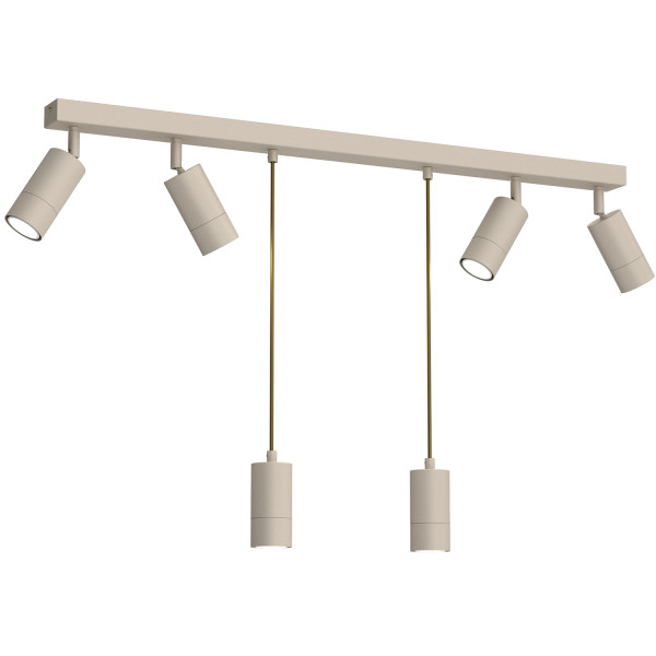 Lampa wisząca kremowa Link 6xGU10x8W wym: 110x90x6 cm Luminex 845846
