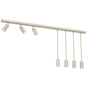 Lampa wisząca kremowa Link 7xGU10x8W wym: 110x150x6 cm Luminex 845335 Lampa wisząca kremowa Link 7xGU10x8W wym: 110x150x6 cm Luminex 845335