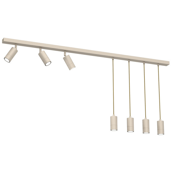Lampa wisząca kremowa Link 7xGU10x8W wym: 110x150x6 cm Luminex 845335